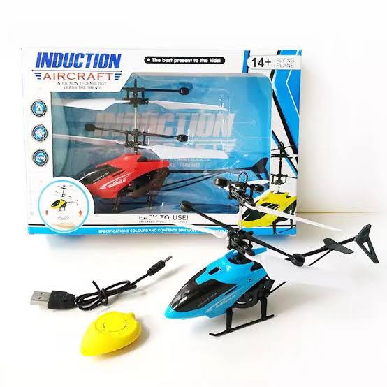 Hand Sensor Flying Helicopter- Palm Sensor – Rechargeable Induction Aircraft