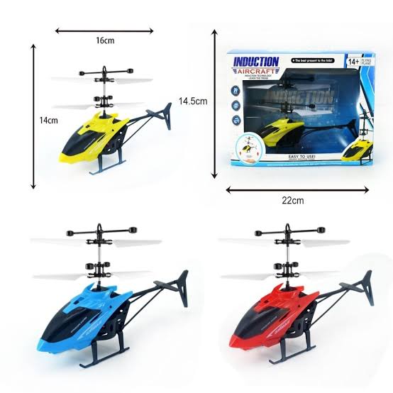 Hand Sensor Flying Helicopter- Palm Sensor – Rechargeable Induction Aircraft
