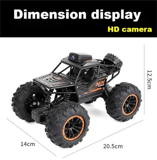 High-Speed 4WD Mini RC Car with Wireless Camera WIFI and Alloy APP Control Hand-Assembly & Charging Features for Toys