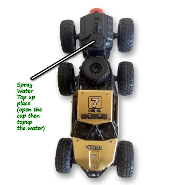 Best RC Metalic Monster truck with 6 wheels and smoke. In Three different colours. High finishing Best RC cars.
