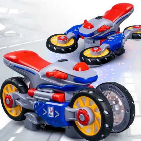 360° Stunt Motor Car with Lights & Music – Kids Fun Toy