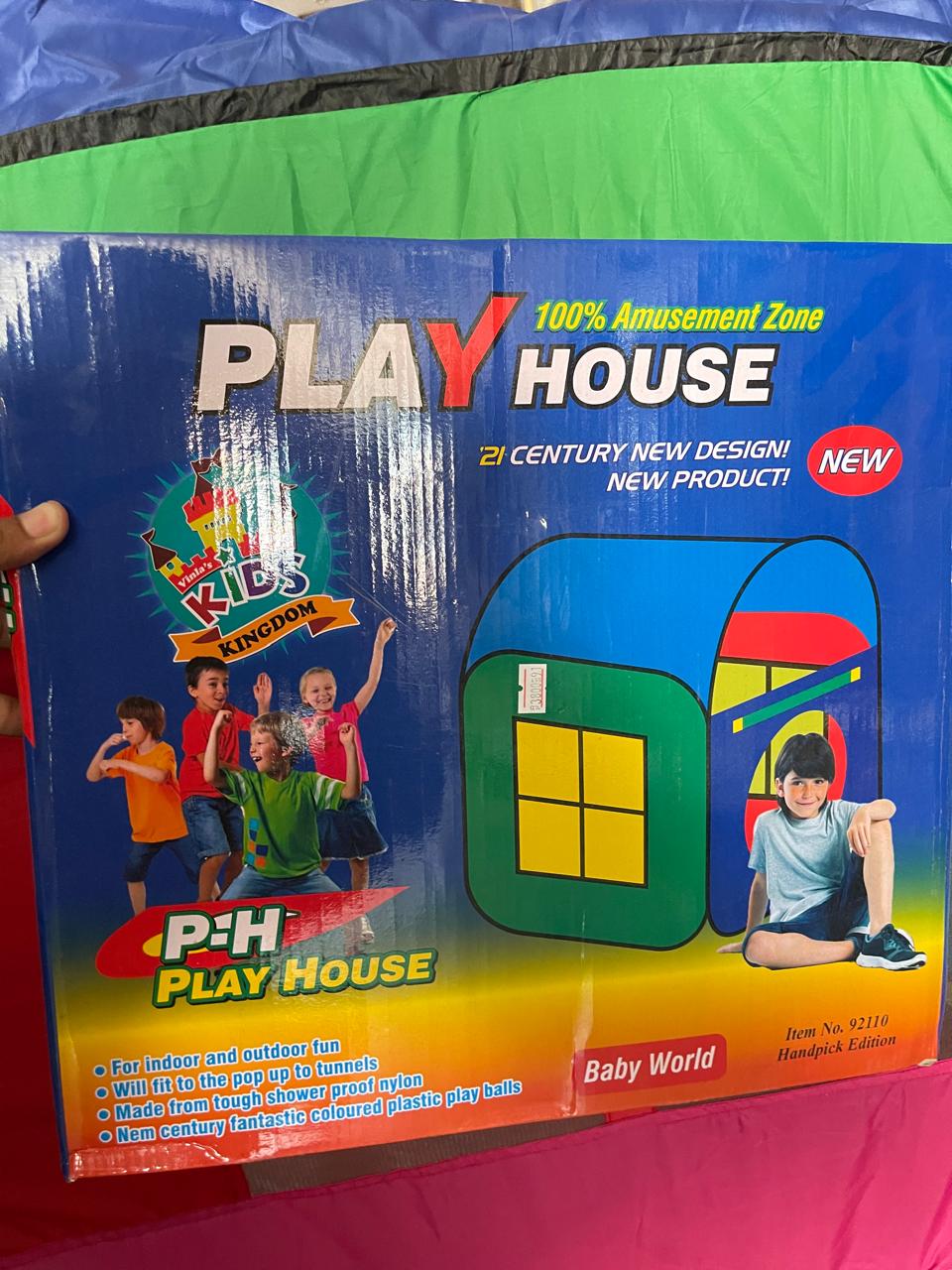 Kids Play House Tent â 3ft Height, Foldable Indoor & Outdoor Playhouse