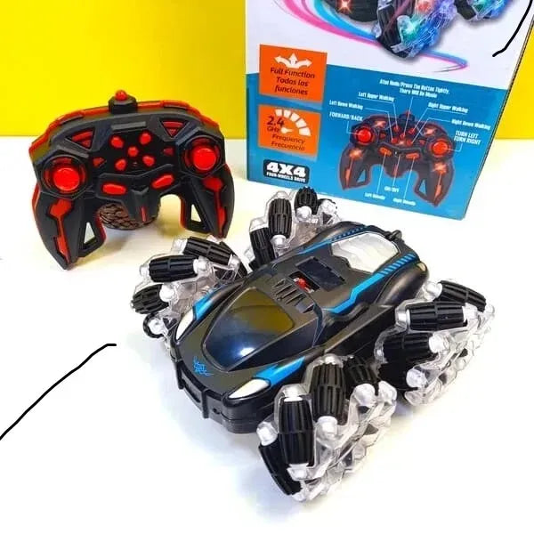 New Stunt Roll Drift RC Car – Rechargeable Remote Control with Spinning Wheels & LED Lights | Ultimate Birthday Gift