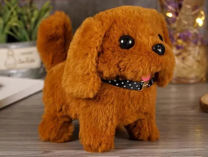 Plush Puppy Electronic Toy β Walking, Barking & Tail Wagging Interactive Dog for Kids | Perfect Birthday & Christmas Gift