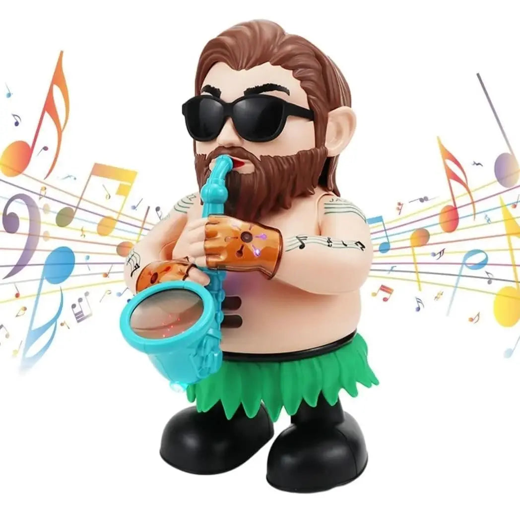 Music Uncle Electric Dancing Toy with Saxophone & Flashing Lights ā Fun Musical Toy for Kids