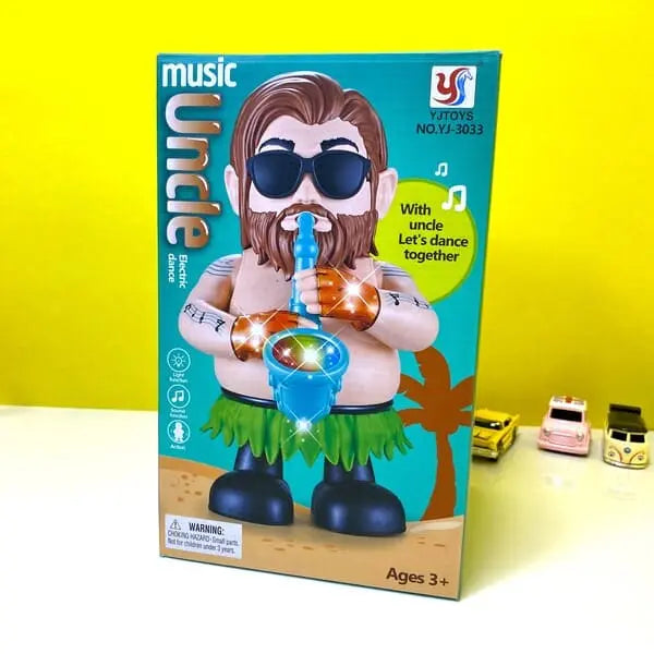 Music Uncle Electric Dancing Toy with Saxophone & Flashing Lights ā Fun Musical Toy for Kids