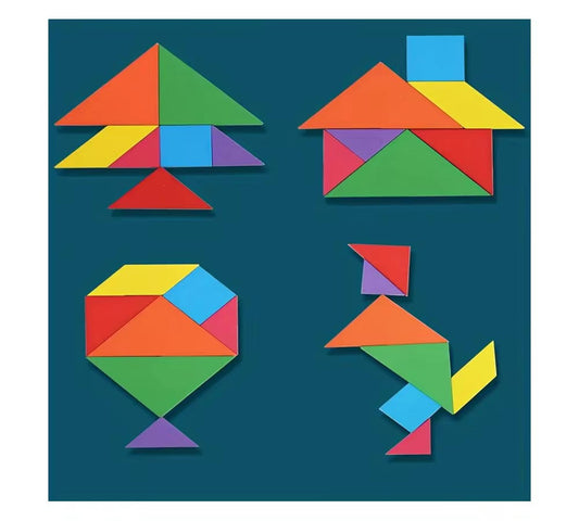 3-in-1 Wooden Puzzle Toy – 3D Jigsaw, XO Game & Thinking Trainer for Kids