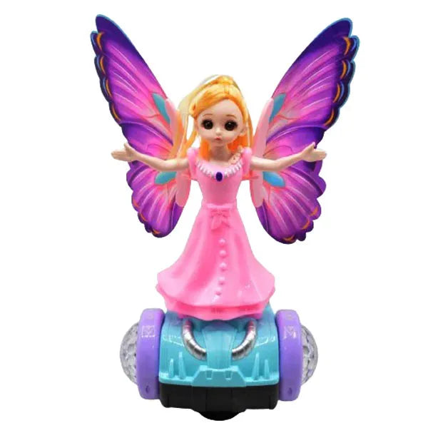 Princess Disco Lighting Toy – Rotating Fairy Doll with Music & Colorful Lights