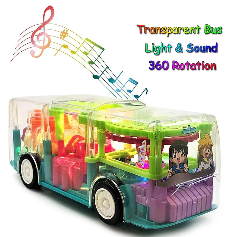 Dear Car Light Music – Transparent Gear Car with Lights & Music | Fun Toy for Kids