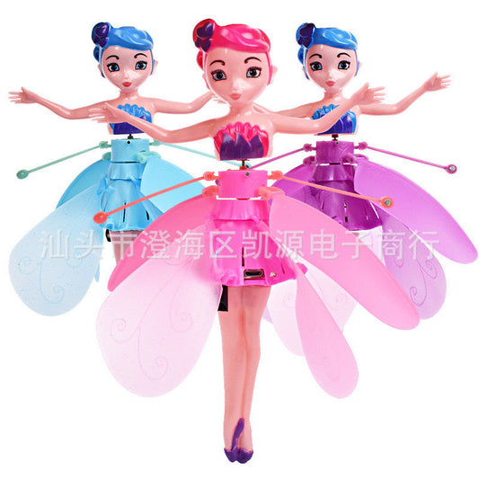 Aircraft Flying Doll for Kids - Pink & Blue