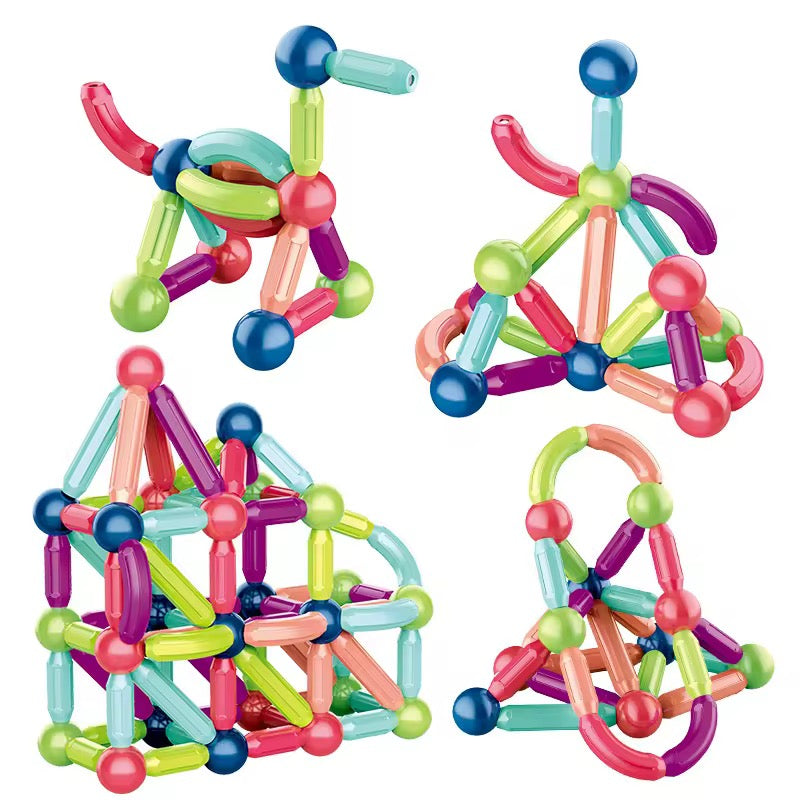 "Magnetic Building Blocks Set for Kids 3+ | Educational & Creative Toy | 42 Pieces"