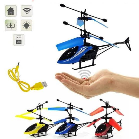 Hand Sensor Flying Helicopter- Palm Sensor – Rechargeable Induction Aircraft