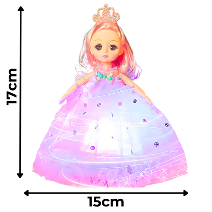 Colorful Light Doll – Music & LED Princess Toy (3+ Years)