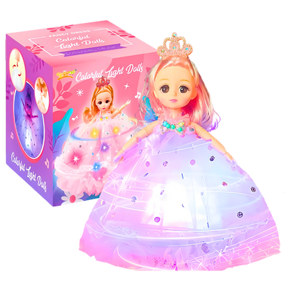 Colorful Light Doll – Music & LED Princess Toy (3+ Years)