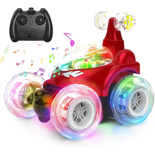 Auto Rechargeable -Spray Stunt Car – 360° Rotating Remote Control Toy Car for Kids
