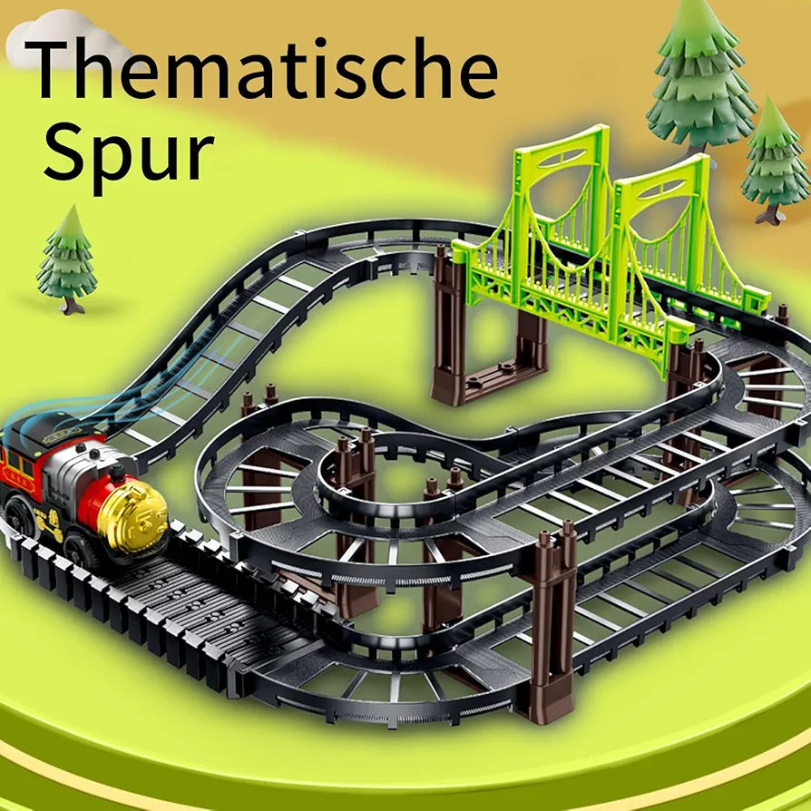 Classical Train Track Set – Battery Operated Toy Train for Kids (38 PCS)