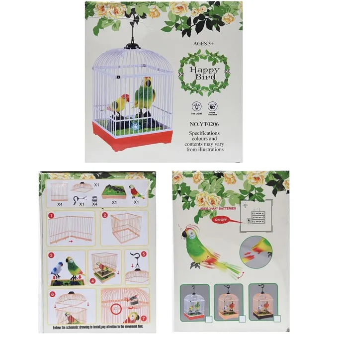 Happy Bird Cage Toy with Music & Lights – Fun for Kids