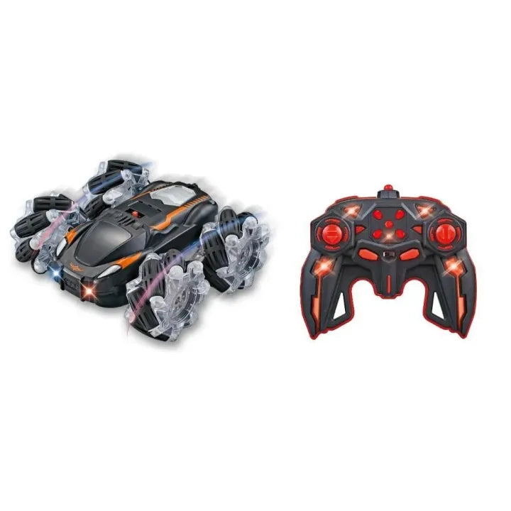 New Stunt Roll Drift RC Car – Rechargeable Remote Control with Spinning Wheels & LED Lights | Ultimate Birthday Gift