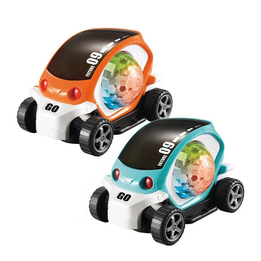 Future 09 Toy Car, 360-degree rotating action, vibrant 4D lights